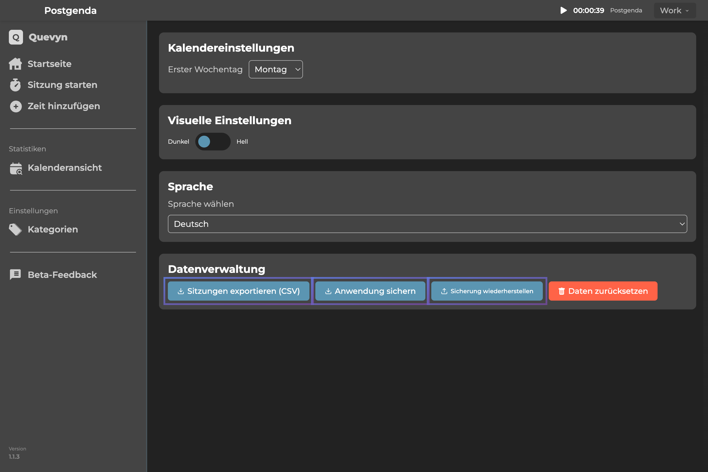 CSV-Export
