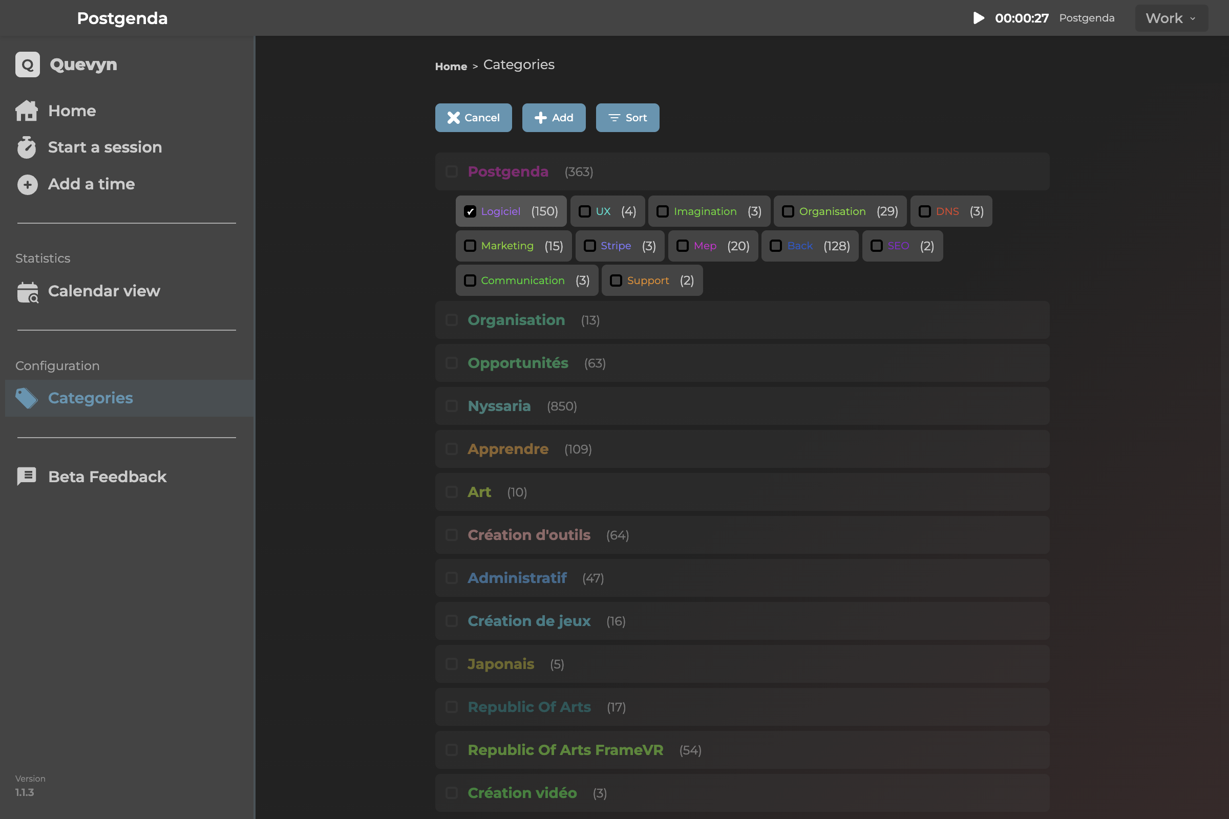Category merging